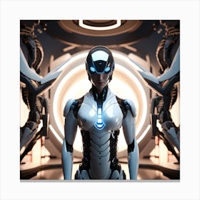 Futuristic Woman 36 Canvas Print