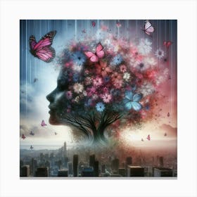 Butterfly Tree Of Life 1 Canvas Print