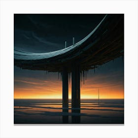 Futuristic Bridge 1 Canvas Print