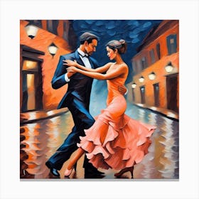 Tango Dancers Canvas Print
