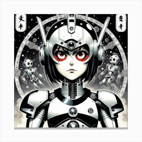 Robot Girl Canvas Print