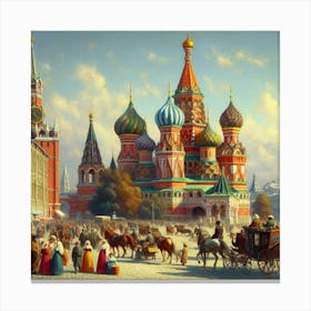 Moscow St Basil'S Cathedral 1 Canvas Print