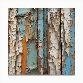 Peeling Paint On A Wall Canvas Print