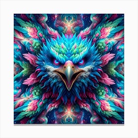 Psychedelic Kaleidoscope Eagle Canvas Print