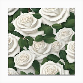 White Roses 6 Canvas Print