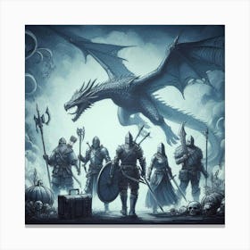 Elder Dragon Canvas Print
