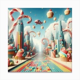 Candy City Canvas Print