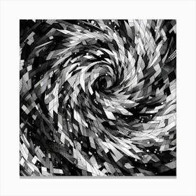 Black and White Abstract Art 249 Canvas Print