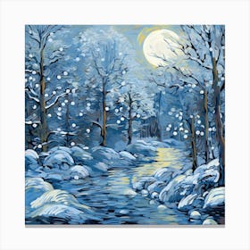 Snowy Forest Canvas Print