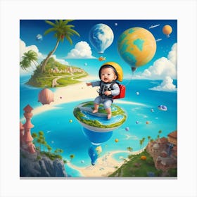 Baby In The Sky Canvas Print