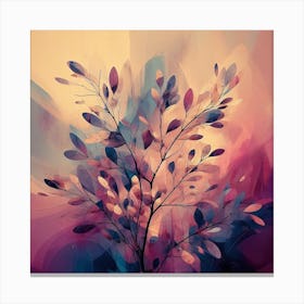Abstract Plant Painting 6 Canvas Print