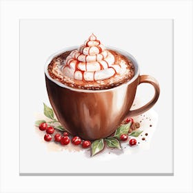 Hot Chocolate With Whipped Cream 9 Canvas Print