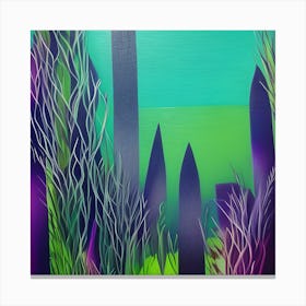 Purple Vines Canvas Print