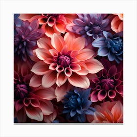 Abstract Flower Background Canvas Print