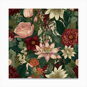 Floral Wallpaper 2 Canvas Print