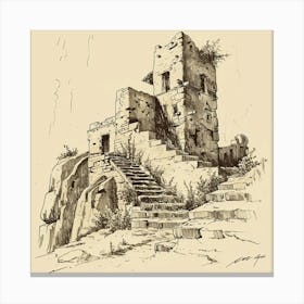 Ruins Of A Castle 1 Canvas Print