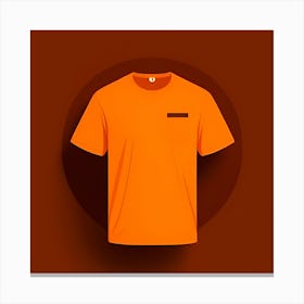 Orange T - Shirt Canvas Print