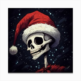 Merry Christmas! Christmas skeleton Canvas Print