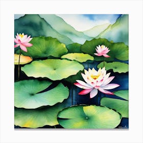 Water Lilies 9 Canvas Print