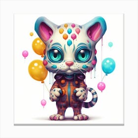 Clown Cat Canvas Print