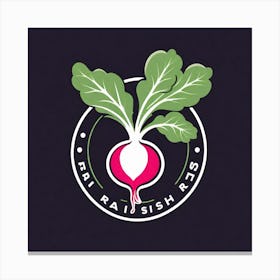 Radish As A Logo (34) Canvas Print