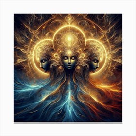 Artistic Enlightenment: Capturing Divine Insights in Visual Expression Canvas Print