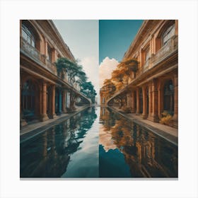 'Parallel Reflection' Canvas Print
