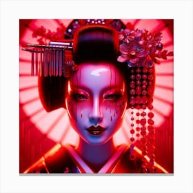 Japan Geisha Visual 57 Canvas Print