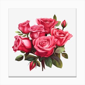 Bouquet Of Roses 18 Canvas Print