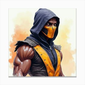 Mortal Kombat Ninja Fighter Concept Art (474) Canvas Print