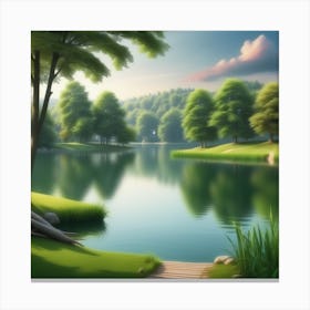 Landscape Painting 230 Canvas Print