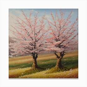 Cherry Trees Canvas Print