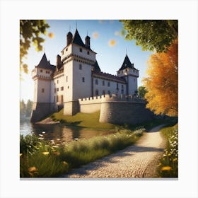 Castle On A Hill 5 Canvas Print