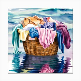 Laundry Basket Canvas Print