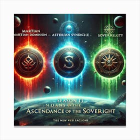 Season 13 Title Ignis Luporum Ascendance Of The Sovereign Canvas Print