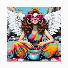 Girl in tehran3 Canvas Print