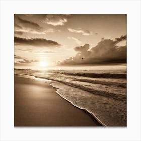 Sunset At The Beach 403 Canvas Print