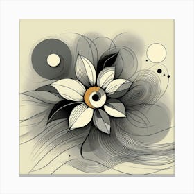 Abstract Flower Canvas Print