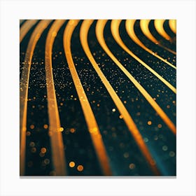 Abstract Golden Rays Canvas Print