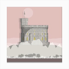 Windsor Castle Pink Canvas Print