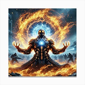 Ronan Ashheart Flame Manipulation Canvas Print