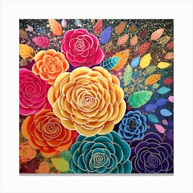 Mexican Roses Canvas Print