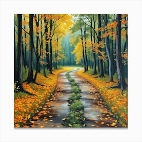 Path In The Woods 1 Canvas Print