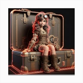 Steampunk Girl 31 Canvas Print