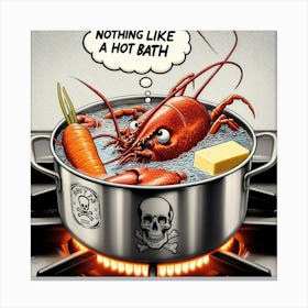 Nothing Like A Hot Bath Canvas Print