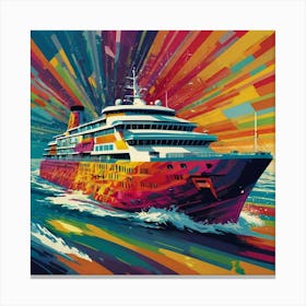 Cruise Ship Canvas Print