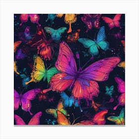 Colorful Butterflies 199 Canvas Print