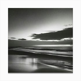 'Sunset At The Beach' 2 Canvas Print