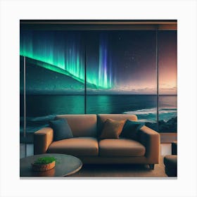 Aurora Borealis Living room Canvas Print