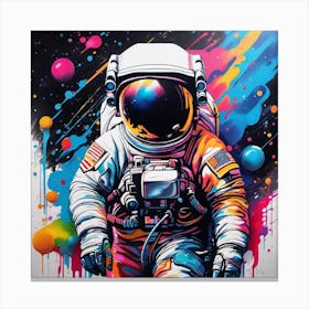 Astronaut In Space 2 Canvas Print